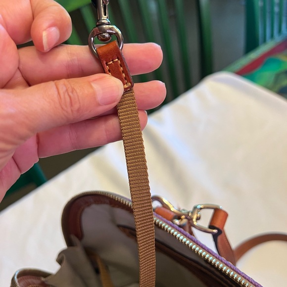 Dooney & Bourke Purple TCU Satchel - Picture 10 of 10